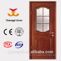 CE European Style Grid Glass Wooden Door